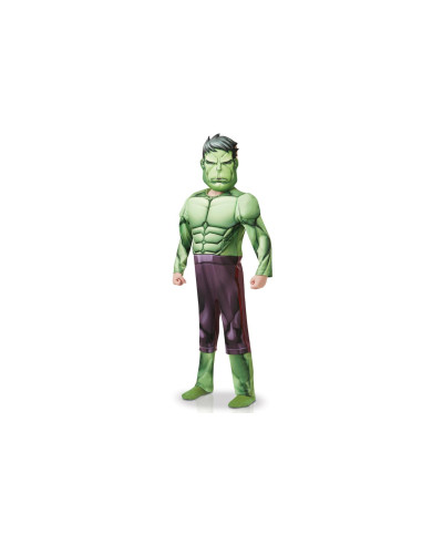 Costume Hulk con muscoli 5-7anni