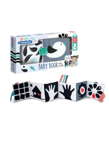 Baby Book Black e White Baby Clementoni