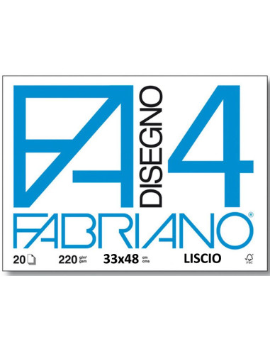 Album da Disegno Liscio F4 Fabriano 33x48 cm 10 pezzi
