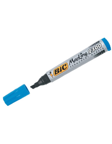 Bic Marcatore Blu Punta Scalpello 12 pezzi