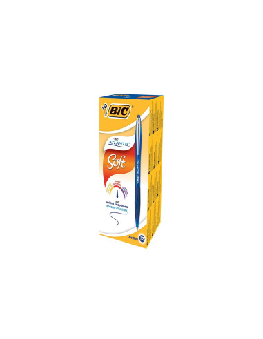 Bic Atlantis Clic 1 mm Blu 12 Penne